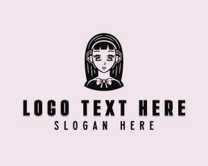 Anime Manga Woman logo design