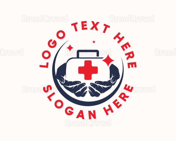 Medical First Aid Hand Logo