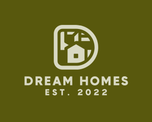 Villa - Rural Housing Letter D logo design