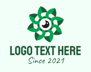 Studio - Green Leaves Camera logo design