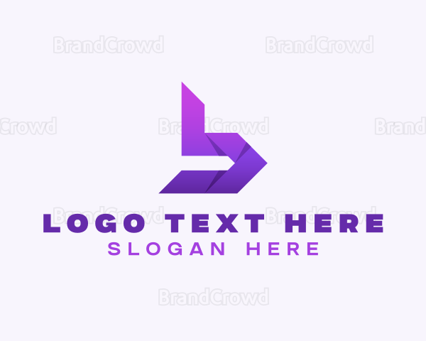 Origami Corporation Letter B Logo