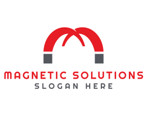 Magnetic - Magnet Arch Letter M logo design