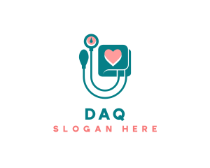 Medical Sphygmomanometer Heart Logo