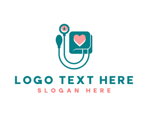 Medical Sphygmomanometer Heart Logo