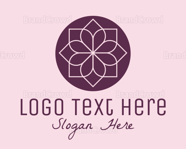 Minimalist Flower Spa Logo