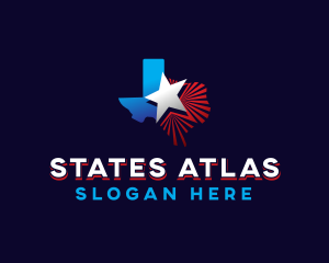 Texas Map Star Campaign logo design