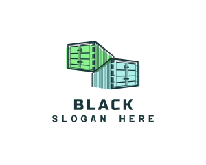 Forwarding - Storage Container Delivery logo design