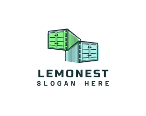 Logistics - Storage Container Delivery logo design