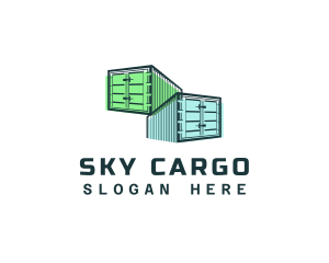 Storage Container Delivery logo design