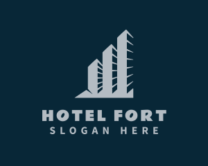 Metropolis Hotel Property logo design