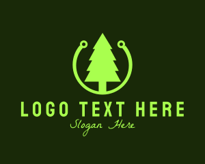 Pine - Pine Tree Technology logo design