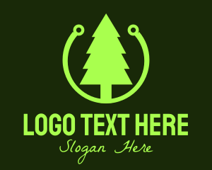 Pine Tree - Pine Tree Technology logo design