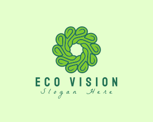 Natural Flower Swirl logo design