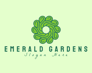 Natural Flower Swirl logo design