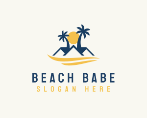 Tropical Beach House Property logo design