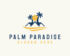 Tropical Beach House Property logo design