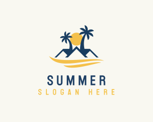 Tropical Beach House Property logo design