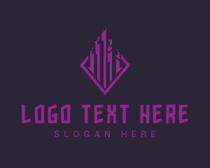 Tower - Futuristic Tower City logo design