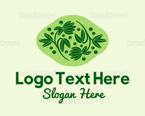 Natural Herb Plant Logo