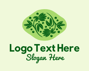 Tree Planting - Natural Herb Plant logo design