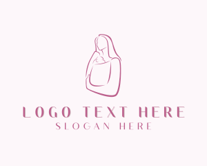 Postpartum - Parenting Mother Infant logo design