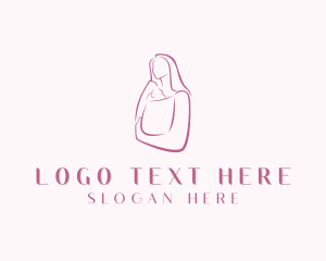 Breastfeeding - Parenting Mother Infant logo design