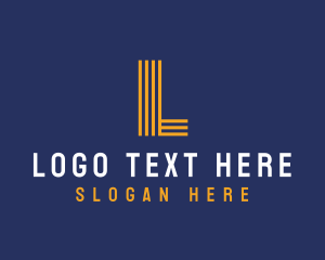 Stripe - Brand Firm Letter L logo design