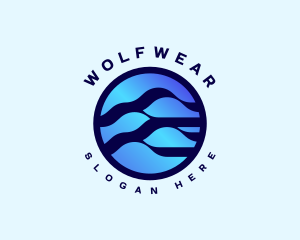 Consultant Business Wave logo design
