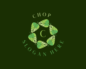 Vegan - Environmental Nature Leaf logo design
