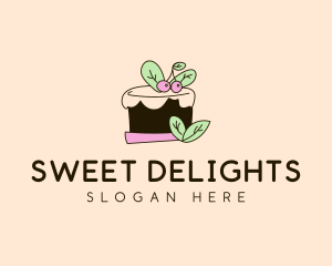 Organic Cherry Cake logo design