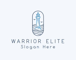 Beacon - Seaside Lighthouse Tower logo design