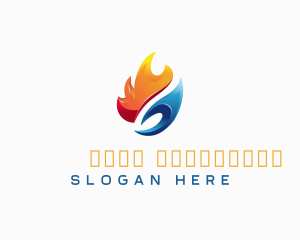 Thermal - Fire Ice Blaze logo design