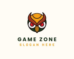 Angry Owl Head logo design