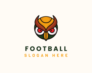 Owl - Angry Owl Head logo design
