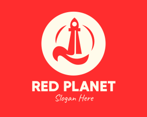 Red Rocket Launch logo design