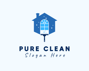 House Cleaning Wiper logo design