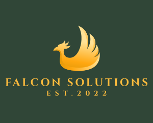 Phoenix Aviary Bird Wings logo design