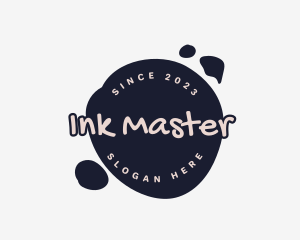 Graffiti Ink Splatter logo design