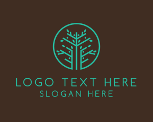 Plant Based - Botanical Tree Gardening logo design