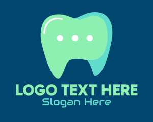 Clinic - Dentist Online Chat logo design