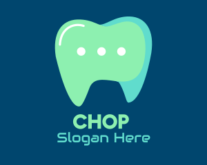 Message - Dentist Online Chat logo design