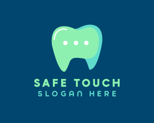 Contactless - Dentist Online Chat logo design