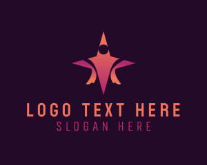 Human Resources - Human Star Leadership Foundation logo design