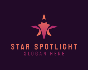 Human Star Leadership Foundation  logo design