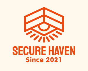 Privacy - House Surveillance Eye logo design