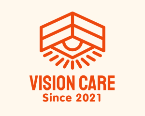 Optometrist - House Surveillance Eye logo design