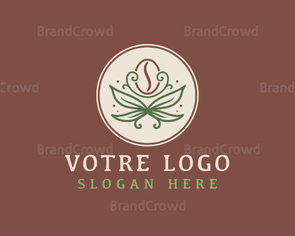 Organic Coffee Bean Logo