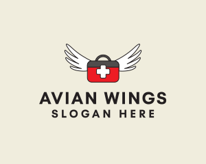 Flying Doctor Medical Wings logo design