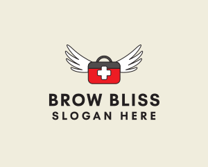 Flying Doctor Medical Wings logo design