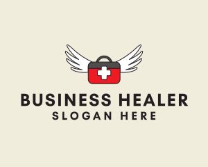 Doctor - Flying Doctor Medical Wings logo design